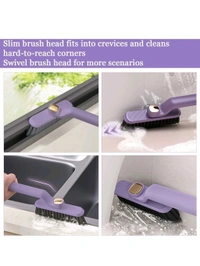 Neo Clean 2 In 1 Gap Cleaning Brush - Multi-Purpose 360° Rotating Crevice Cleaner for Bathroom, Kitchen Tiles, Window Slots & Dead Corners - No Hard Bristles