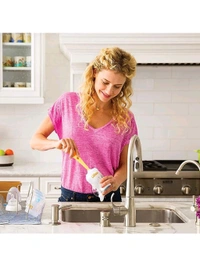 Neo Clean 3-in-1 Bottle Brush Cleaner with Replaceable Sponge and Silicone Brush – Multifunctional Cleaning Tool for Bottles, Cups, and Lids (Pack of 1)