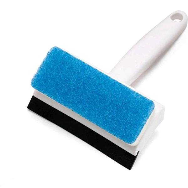 Neo Clean 2-in-1 Glass Wiper & Cleaning Brush | Double-Sided Tile, Mirror, Bathroom, and Window Cleaner