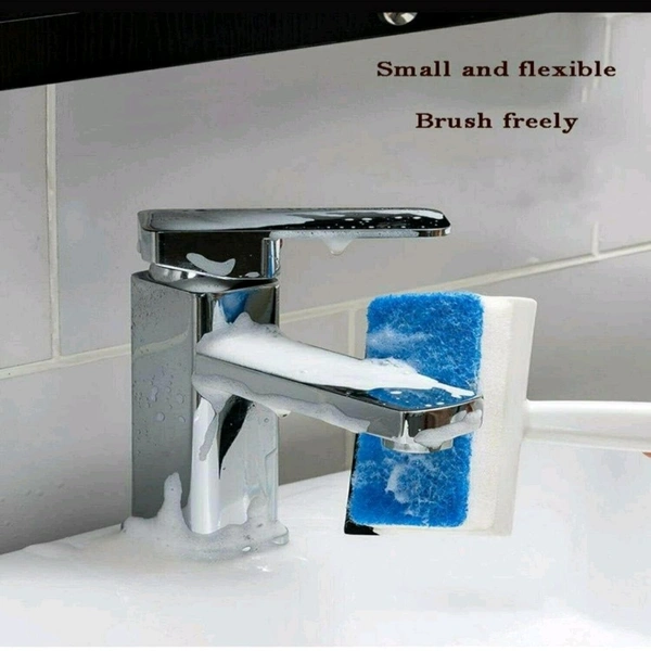 Neo Clean 2-in-1 Glass Wiper & Cleaning Brush | Double-Sided Tile, Mirror, Bathroom, and Window Cleaner
