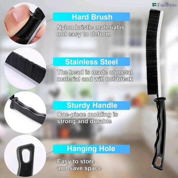 Neo Clean Mini Gap Cleaning Brush with Hard Bristles – Multipurpose Crevice Cleaner for Bathroom, Kitchen, Tiles, Toilet & Windows – Dead Corner Deep Cleaning Tool (Pack of 4)