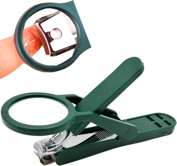 Neo Clean Magnifying Nail Cutter with 3X Zoom Lens | Stainless Steel Precision Nail Clipper for Fingernails & Toenails | Professional Nail Care Tool for Seniors, Adults & Enhanced Visibility