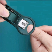 Neo Clean Magnifying Nail Cutter with 3X Zoom Lens | Stainless Steel Precision Nail Clipper for Fingernails & Toenails | Professional Nail Care Tool for Seniors, Adults & Enhanced Visibility