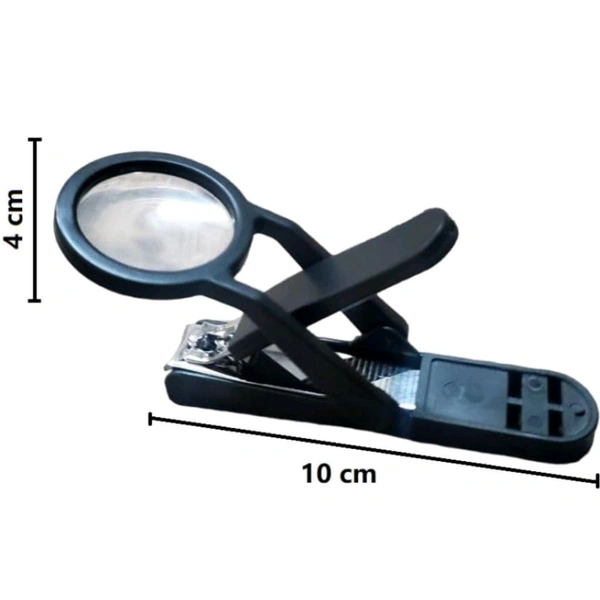 Neo Clean Magnifying Nail Cutter with 3X Zoom Lens | Stainless Steel Precision Nail Clipper for Fingernails & Toenails | Professional Nail Care Tool for Seniors, Adults & Enhanced Visibility