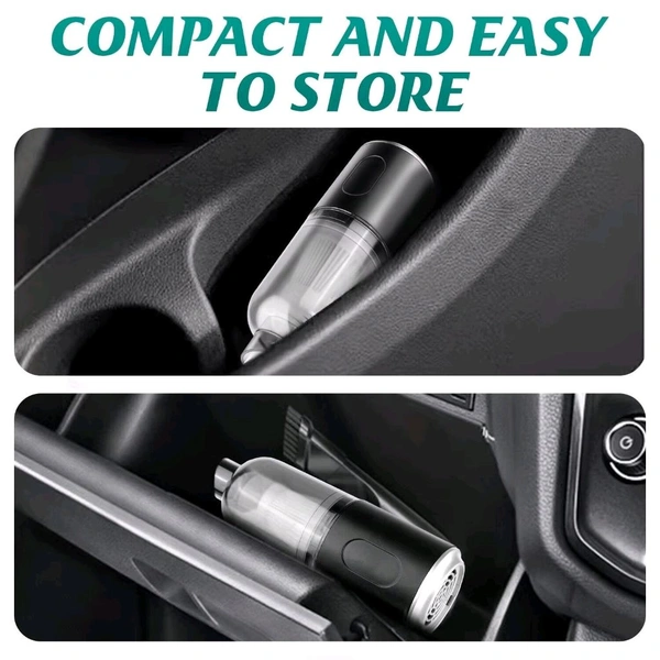 Neo Clean 3-in-1 Portable USB Rechargeable Wireless Car Vacuum Cleaner with Blower | Handheld Vacuum for Car, Travel, Camping – Reusable & Compact