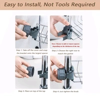 Neo Clean Adjustable Stainless Steel Sponge Holder for Kitchen Sink - Detachable Over Faucet Sink Caddy Organizer, Durable Kitchen Sink Rack for Sponges & Accessories (Pack of 1)