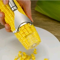Neo Clean Stainless Steel Corn Peeler & Thresher Tool – Fast Corn Cob Stripper, Removes Kernels in Seconds, Essential Kitchen Gadget