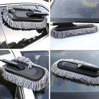 Neo Clean Microfiber Car Duster Brush with Extendable Handle - Scratch-Free, Lint-Free Cleaning for Interior & Exterior of Cars, SUVs, Motorcycles, RVs, and Trucks (1Pc, Grey)