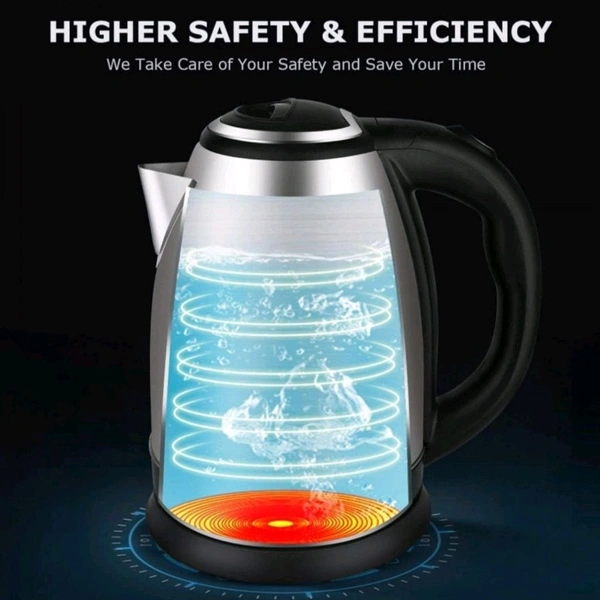 New Scarlett Stainless Steel Electric Kettle - Automatic Multipurpose Tea Coffee Maker, Milk Boiler & Water Heater (1500 Watt, 2 Lit)