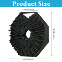 Neo Clean Hexagonal Silicone Loofah Body Scrubber - Antimicrobial, Exfoliating, Eco-Friendly Shower Brush for Sensitive Skin, Lathers Well