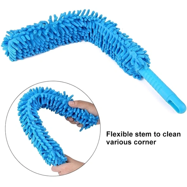 Neo Clean Foldable Microfiber Fan Cleaning Duster with Steel Body | Flexible Fan Mop for Quick Home, Kitchen, Car, Ceiling, and Office Dusting | Long Rod Fan Cleaner Brush for Easy Cleaning