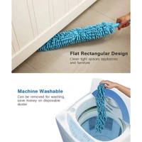 Neo Clean Foldable Microfiber Fan Cleaning Duster with Steel Body | Flexible Fan Mop for Quick Home, Kitchen, Car, Ceiling, and Office Dusting | Long Rod Fan Cleaner Brush for Easy Cleaning
