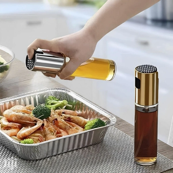 Neo Clean 100ml Olive Oil Sprayer with Funnel – Food-Grade Glass Oil Spray Bottle & Graduated Mister Dispenser for Air Fryer, BBQ, Salad, Cooking & Baking