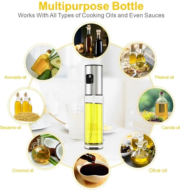 Neo Clean 100ml Olive Oil Sprayer with Funnel – Food-Grade Glass Oil Spray Bottle & Graduated Mister Dispenser for Air Fryer, BBQ, Salad, Cooking & Baking