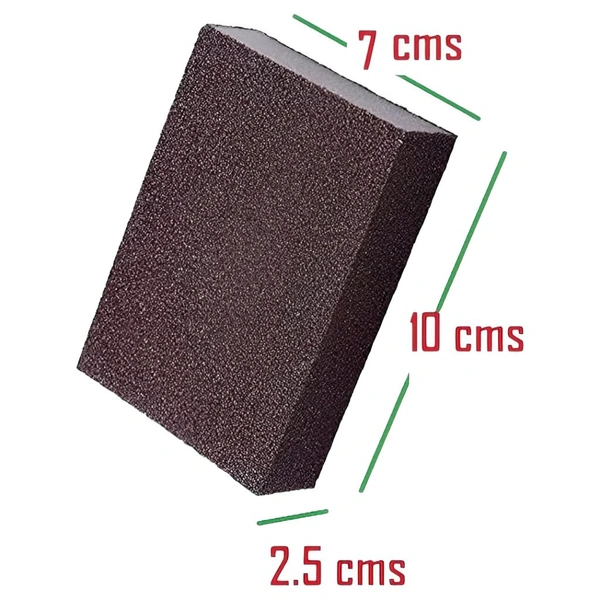 Neo Clean Multipurpose Brown Scrub Sponge - Heavy-Duty Sandpaper-Like Surface for Deep Cleaning | Durable & Efficient Cleaning Solution (Pack of 4)