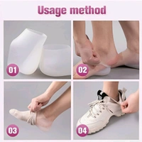 Neo Clean Invisible Height Increase & Heel Repair Silicone Socks – Non-Slip Shoe Lift Cushion Pads for Men & Women | Half Height Protector Pads for Comfort & Support