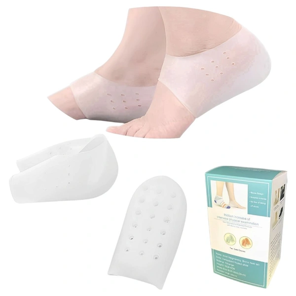 Neo Clean Invisible Height Increase & Heel Repair Silicone Socks – Non-Slip Shoe Lift Cushion Pads for Men & Women | Half Height Protector Pads for Comfort & Support