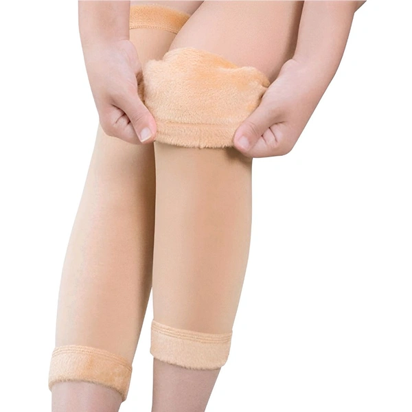 Neo Clean Knee Cap for Pain Relief | Warm Elastic Knee Support Brace for Men & Women | Winter Anti-Slip Knee Warmer for Sports & Outdoor Activities - Free Size (Random Colour)