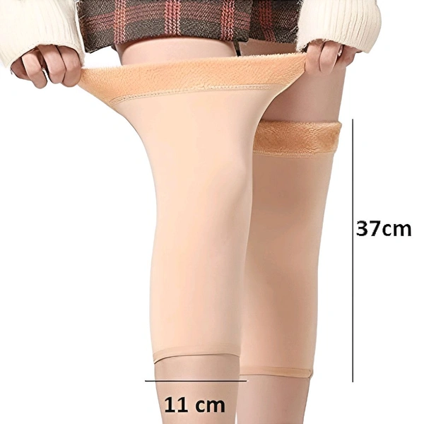 Neo Clean Knee Cap for Pain Relief | Warm Elastic Knee Support Brace for Men & Women | Winter Anti-Slip Knee Warmer for Sports & Outdoor Activities - Free Size (Random Colour)