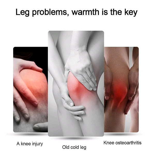 Neo Clean Knee Cap for Pain Relief | Warm Elastic Knee Support Brace for Men & Women | Winter Anti-Slip Knee Warmer for Sports & Outdoor Activities - Free Size (Random Colour)