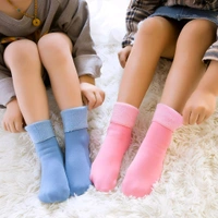 Neo Clean Soft Velvet Fleece Winter Socks for Women - Warm, Stretchable Ankle-Length Thumb Slipper Socks (Pack of 3, Random Colors)