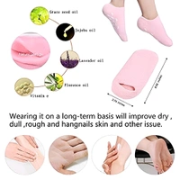 Neo Clean Silicone Heel Socks for Cracked Feet - Moisturizing Spa Gel Socks with Vitamin E & Natural Oils for Women & Men | Repair Dry Cracked Heels & Soften Skin (1 Pair, Random Colour)