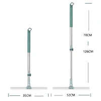 Neo Clean Magic Broom Floor Squeegee Wiper with 180° Rotating Handle | Adjustable Silicone Blade | Stainless Steel Floor Wiper for Home, Office, Bathroom, Tiles & Pet Hair Removal (Slim Wiper)