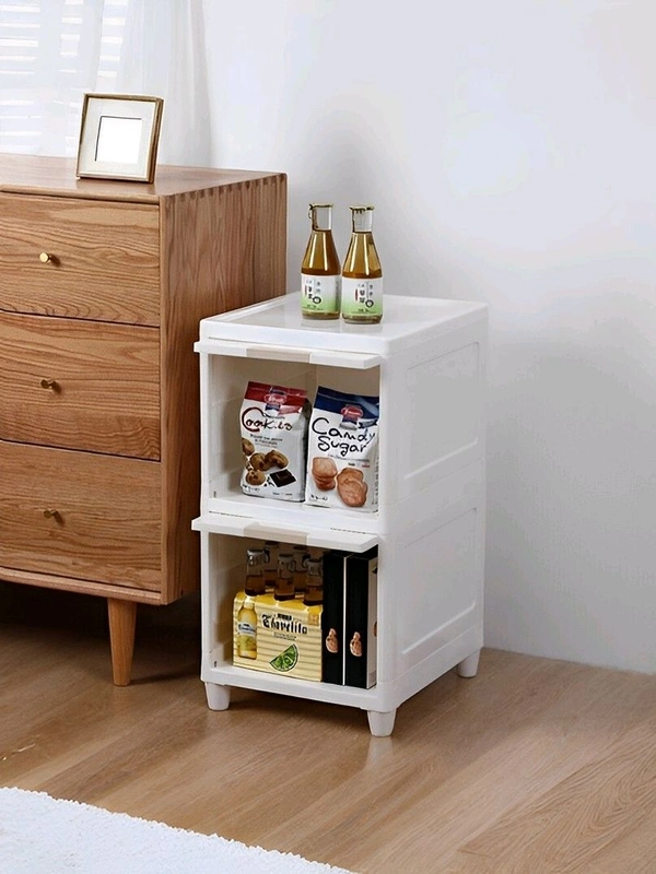 Neo Clean Multi-Purpose 2-Tier Foldable Cabinet Drawer Organizer – Modular Kitchen Storage Solution (White)