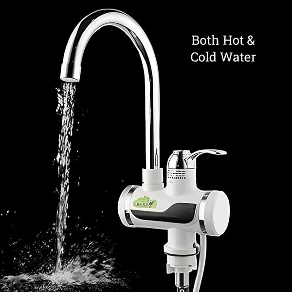 Neo Clean Instant Water Heater Faucet for Bathroom & Kitchen - Tankless Instant Hot Water Tap with LED Digital Display, Adjustable Temperature Control, Energy-Efficient Heating Geyser