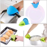 Neo Clean Silicone Pinch Grip Oven Mitts Set - Heat Resistant Kitchen Pot Holders, Utensil Grippers (BUY 1 Pair + 1 Pair Free, Random Colors)