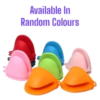 Neo Clean Silicone Pinch Grip Oven Mitts Set - Heat Resistant Kitchen Pot Holders, Utensil Grippers (BUY 1 Pair + 1 Pair Free, Random Colors)