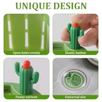 Neo Clean Cactus Sink Filter Drain Basket - Plastic Kitchen Sink Strainer for Food Waste, Easy-to-Clean Cactus Design (Buy 1, Get 1 Free)