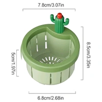 Neo Clean Cactus Sink Filter Drain Basket - Plastic Kitchen Sink Strainer for Food Waste, Easy-to-Clean Cactus Design (Buy 1, Get 1 Free)