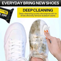 Neo Clean Portable Sneaker & Shoe Cleaning Wipes - Pack of 80 | Quick Dirt & Stain Remover for All Footwear Materials | Disposable & Travel-Friendly