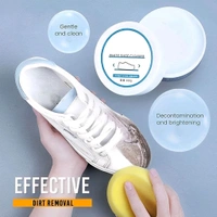Neo Clean White Shoe Cleaning Cream - Stain Remover & Whitening Tool for Sneakers, Leather, Sports Shoes, Tennis Shoes, Bags, Car Interiors - Instant Shine & Yellowing Maintenance (260g)