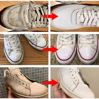 Neo Clean White Shoe Cleaning Cream - Stain Remover & Whitening Tool for Sneakers, Leather, Sports Shoes, Tennis Shoes, Bags, Car Interiors - Instant Shine & Yellowing Maintenance (260g)