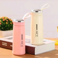 Neo Clean Large 32 Oz 400ml Glossy Glass Water Bottle with Inner Glass, Multicolour Design - Premium Nice Water Bottle (Buy 1, Get 1 Free)