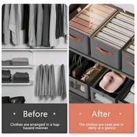 Neo Clean Large Fabric Foldable Storage Boxes with Lids - Collapsible Stackable Closet Organizer Bins for Home, Office, and Bedroom