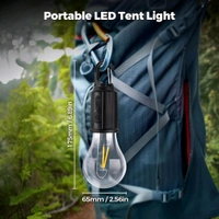 Neo Clean 2 PCS Rechargeable LED Light Bulbs – Waterproof Camping Lantern with USB Cable, 3 Modes Hanging Tent Light for Hiking, Emergency, Household, Car Repair & Outdoor Use