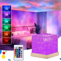 Neo Clean 3D Ocean Wave LED Projector Light – Crystal Table Lamp with Remote Control, Night Light with Water Wave Effect