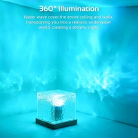Neo Clean 3D Ocean Wave LED Projector Light – Crystal Table Lamp with Remote Control, Night Light with Water Wave Effect