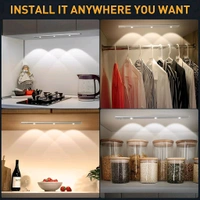 Neo Clean 40cm Motion Sensor Under Cabinet Light – USB Rechargeable, Dimmable, Wireless LED Closet Light for Home, Kitchen, Stairs, and Wardrobe