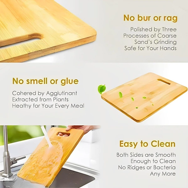 Neo Clean Stainless Steel Knife Set with Wooden Chopping Board – 5-Piece Kitchen Set with Scissors for Vegetable & Meat Cutting