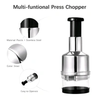 Neo Clean Manual Vegetable Chopper - Onion, Garlic, Hand Press Mincer, Cutter, Twister, Dicer Kitchen Tool - Pack of 1
