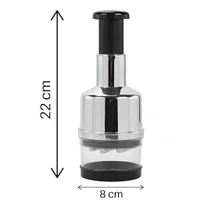 Neo Clean Manual Vegetable Chopper - Onion, Garlic, Hand Press Mincer, Cutter, Twister, Dicer Kitchen Tool - Pack of 1