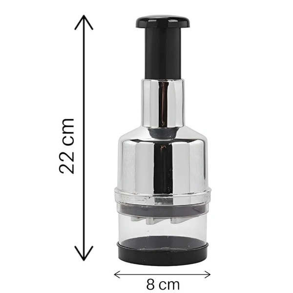 Neo Clean Manual Vegetable Chopper - Onion, Garlic, Hand Press Mincer, Cutter, Twister, Dicer Kitchen Tool - Pack of 1