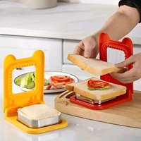 Neo Clean Square Sandwich Cutter and Sealer - Uncrustables Maker for Pocket Sandwiches (Random Colour)