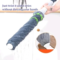 Neo Clean Stainless Steel Microfiber Twist Mop | Self-Wringing Squeeze Mop with Extendable Handle for Home & Office Floor Cleaning | Reusable Dust Mop (Random Color)