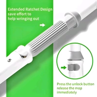 Neo Clean Stainless Steel Microfiber Twist Mop | Self-Wringing Squeeze Mop with Extendable Handle for Home & Office Floor Cleaning | Reusable Dust Mop (Random Color)