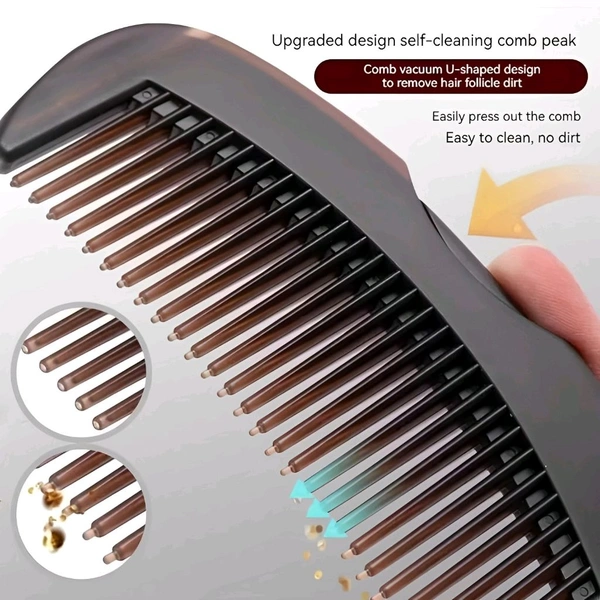 Neo Clean Anti-Dandruff Hair Comb for Women & Men - Scalp Massager, Hair Growth Wet Brush, Painless Dandruff Remover with Bristles for Easy Dandruff Removal